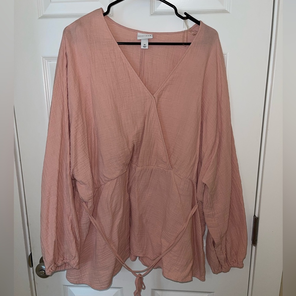 PLUS SIZE | Ava & Viv tie waist top